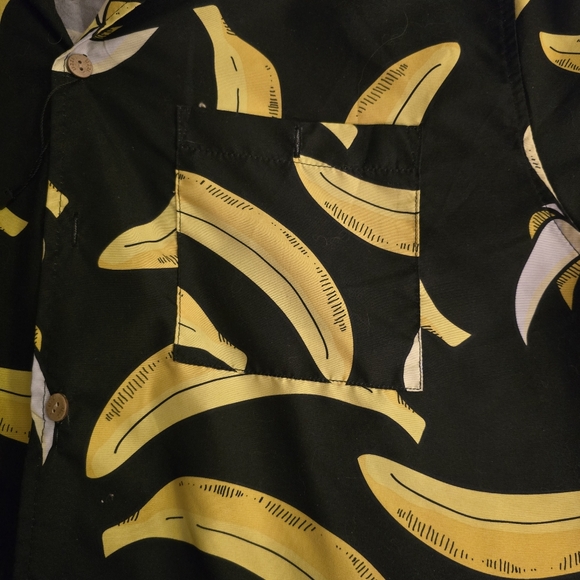Banana Print Shirt Mens Small - Picture 3 of 8